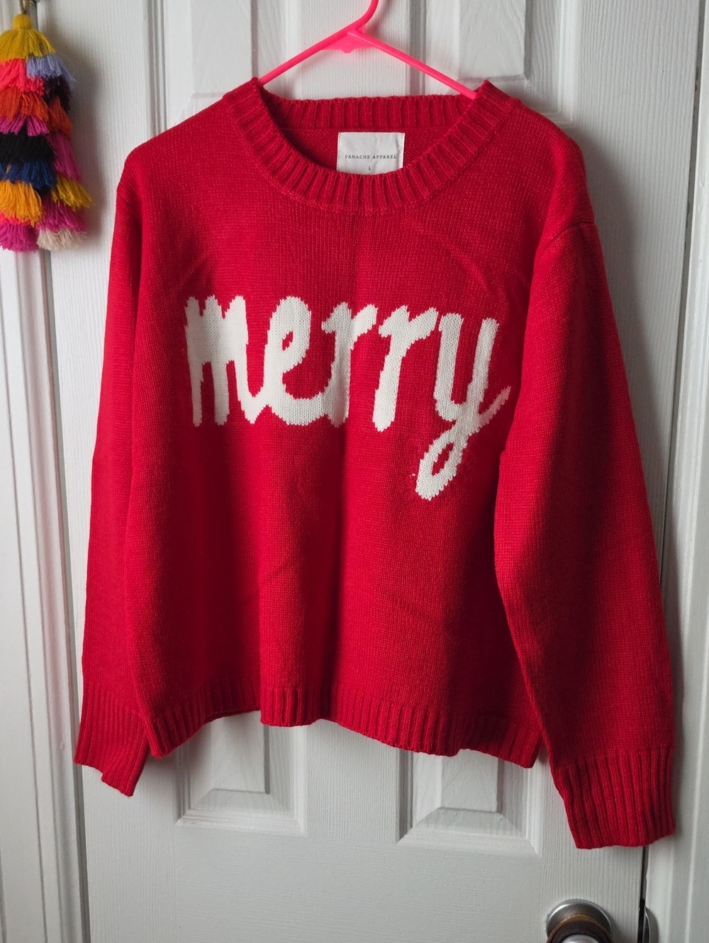 NWOT Red 'Merry' Holiday Sweater - Women CHRISTMAS